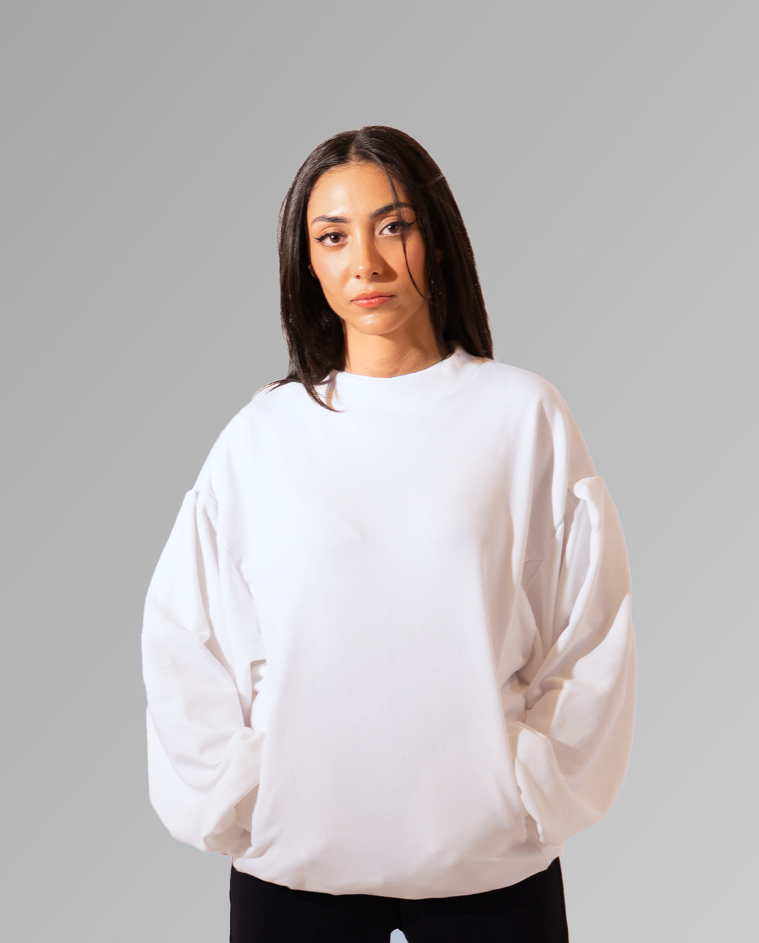 Oversized Nudi Beyaz