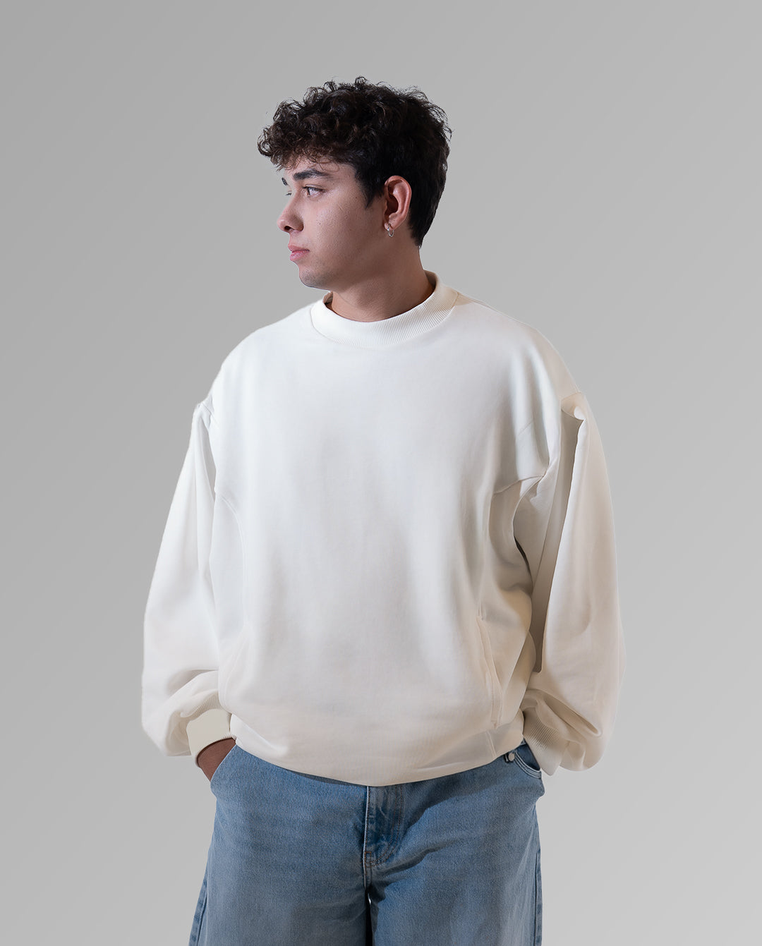 Oversized Nudi Beyaz