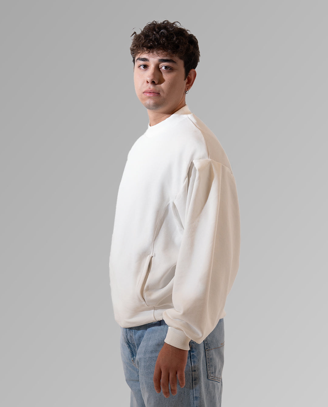 Oversized Nudi Beyaz