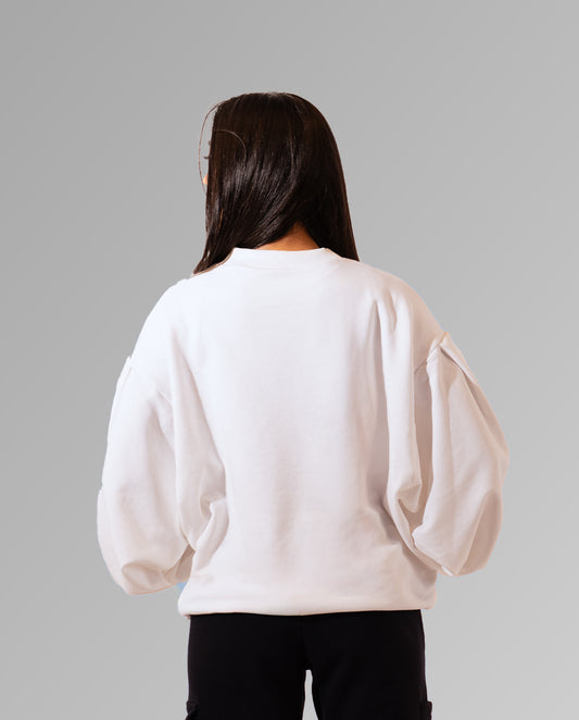 Oversized Nudi Beyaz